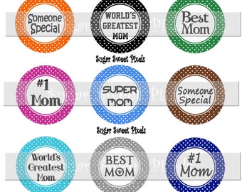 instant download polka dot border 1 inch circle png bottlecap etsy