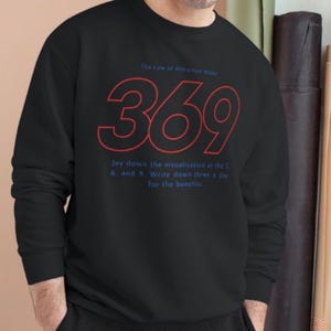 Sweat-shirt graphique à 369 chiffres | Typographie numérique minimale