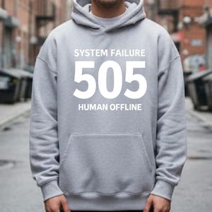 Moletom com capuz System Failure 505 | Human Offline Graphic