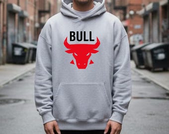 Sudadera con capucha y estampado de Red Charging Bull