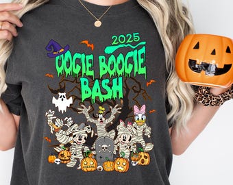 Camiseta de fiesta Oogie Boogie Bash, camiseta de fiesta California Adventure, camiseta de fiesta de Halloween, camiseta de vacaciones familiares, camiseta de fiesta Mickey y sus amigos