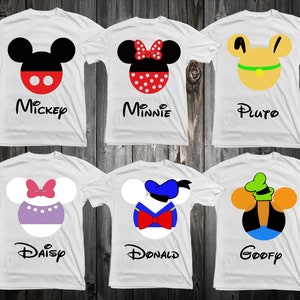 Mickey & Friends matching family shirts | Donald, Daisy, Minnie,Mickey, Pluto,Goofy  | character  | Infant Adult 6X!
