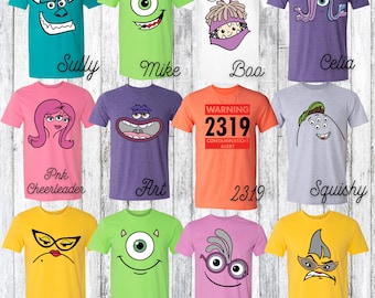 Monsters Inc Costume Shirts , Hollywood Studios Shirts, Halloween
