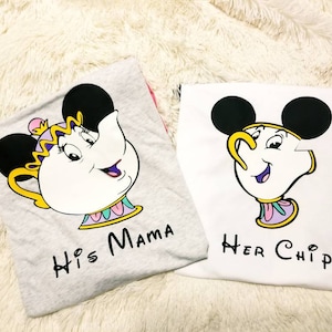 Mrs Potts & Chip Shirts | custom family mom son daughter matching shirts | Kids and Adults S to 6x |beauty and the beast