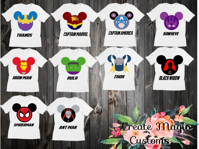 mickey marvel shirt