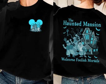 Camiseta de la Mansión Embrujada, camiseta de Halloween, fantasmas haciendo autostop, Madame Leota, camiseta de la Mansión Embrujada, fantasma de la sombrerera, camiseta del Reino Mágico