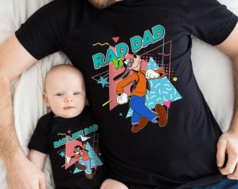 Rad Dad & Rad Like Dad Camisas a juego / Goofy y Max / Daddy Son Daddy Daughter camisas / Regalo del día del padre / Camisa de padre hijo