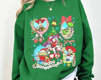 Camiseta navideña de Toy Story, camiseta con pulsera de la amistad de Toy Story, camiseta navideña de Hollywood Studios, camiseta de vacaciones familiares, Buzz y Woody