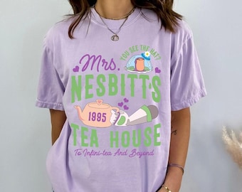 Toy Story shirt, Mrs Nesbitt's Tea House shirt, Buzz Lightyear tee, To infinity and beyond tee, Hollywood studios shirt, family vacation tee