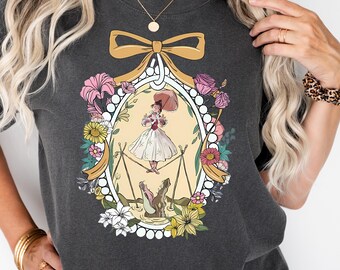Haunted Mansion Shirt, Coquette Bow Haunted Mansion tee, tightrope girl Sally Slater , floral Haunted mansion shirt, Magic Kingdom Shirt