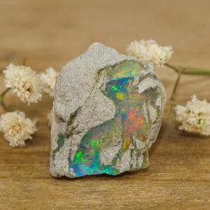 Genuine Fire Opal Rough 25.10 Crt Rainbow Fire Raw