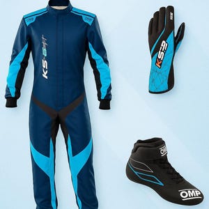 New OMP 2025 Kart kit Go-Kart Racing/Karting Suit Digital Printed One Piece Kart Racing complete kit & Balaclava Free Christmas Gift image 1
