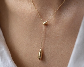 18k Gold Plated Minimalist Necklace - Water Resistant Layering Jewelry – Layering Necklace – Gift for Her