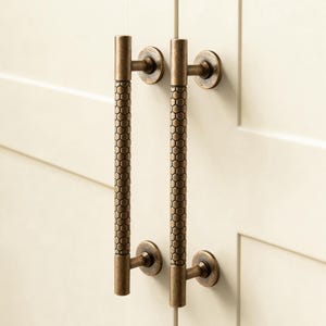 Honeycomb Door Pull, Textured Hammered Door Handle,  for Wardrobe