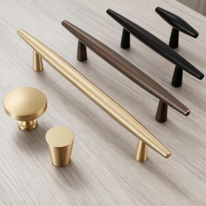 Kitchen Cabinet Handle, Brass Drawer Knob, Bathroom Wardrobe Pulls