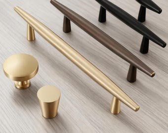 Kitchen Cabinet Handle, Brass Drawer Knob, Bathroom Wardrobe Pulls