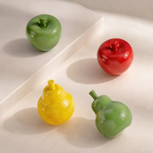 Obst Form Kinder Schrank Knauf, Kleiderschrank Schublade Griff, aus massivem Messing Bunte Hardware