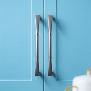 ブラッシュ仕上げのキャビネットプル、ミニマルなダブルホール引き出しハンドル