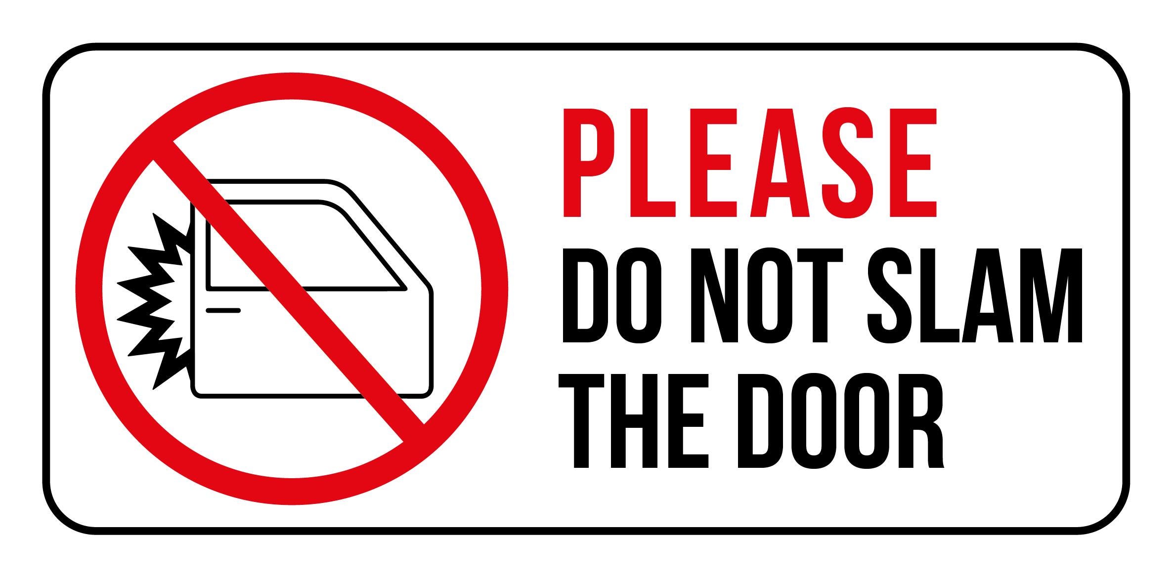 Rideshare Car Door Sticker • Please Do Not Slam - Etsy