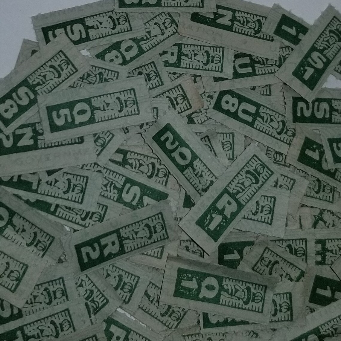 40 WWII Era Green Ration Stamps Coupons Numbers Letters | Etsy