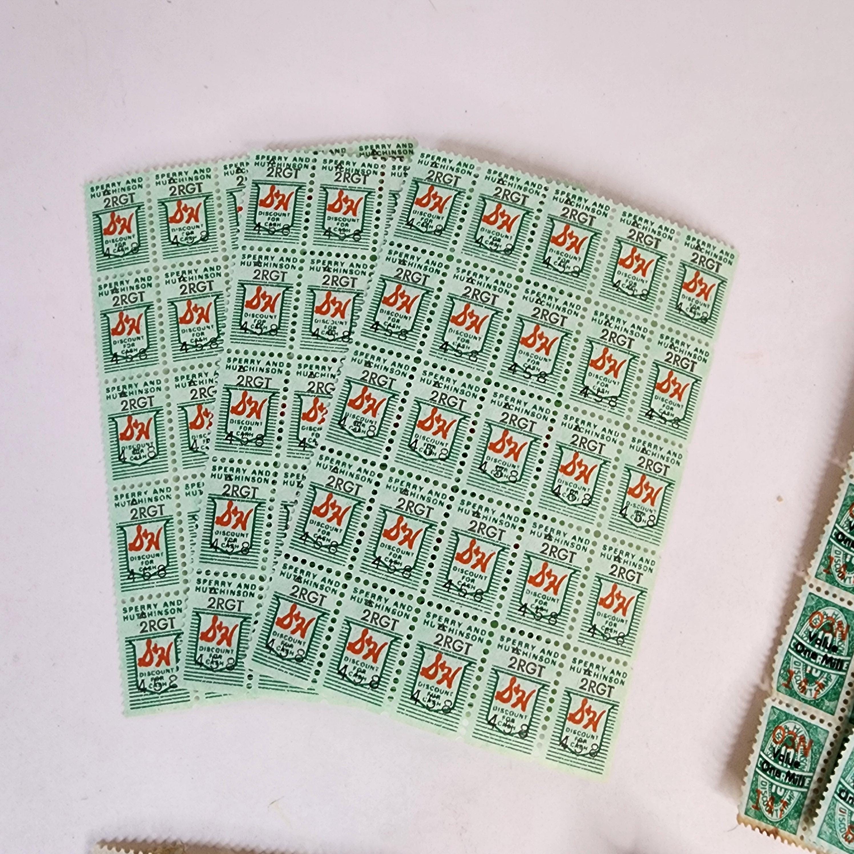 CHOICE 75 Green Savings Stamps Different Styles Eagle S&H Green