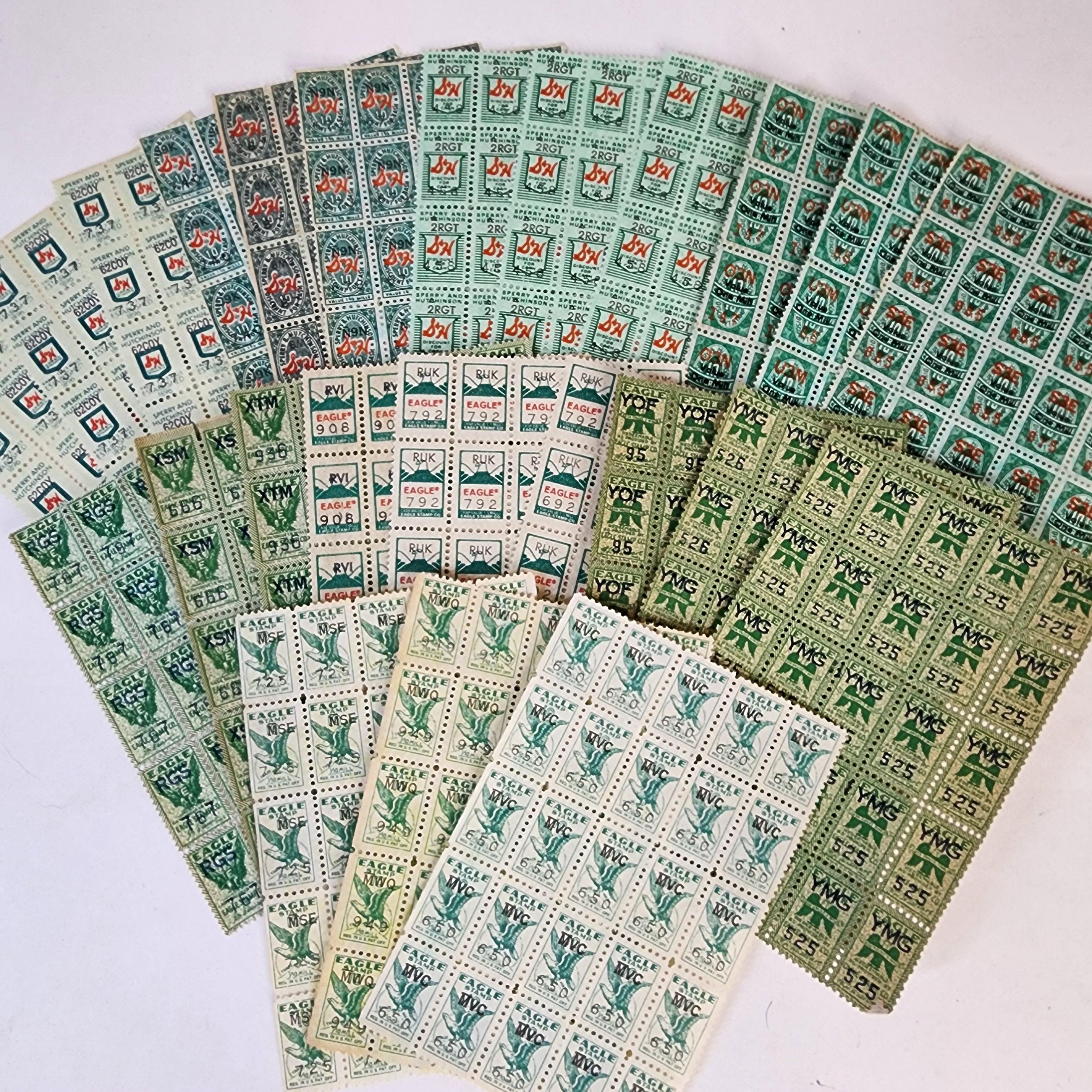CHOICE 75 Green Savings Stamps Different Styles Eagle S&H Green