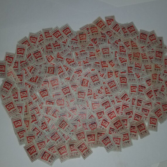 50 GO savings trading stamps singles choice of red or green Vintage paper art supplies ephemera lot