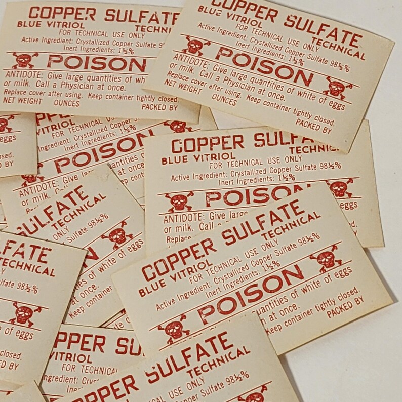 Poison Help Label 10 Poison Labels Red Medicine Labels Pharmacy Drug Store Skull and ...