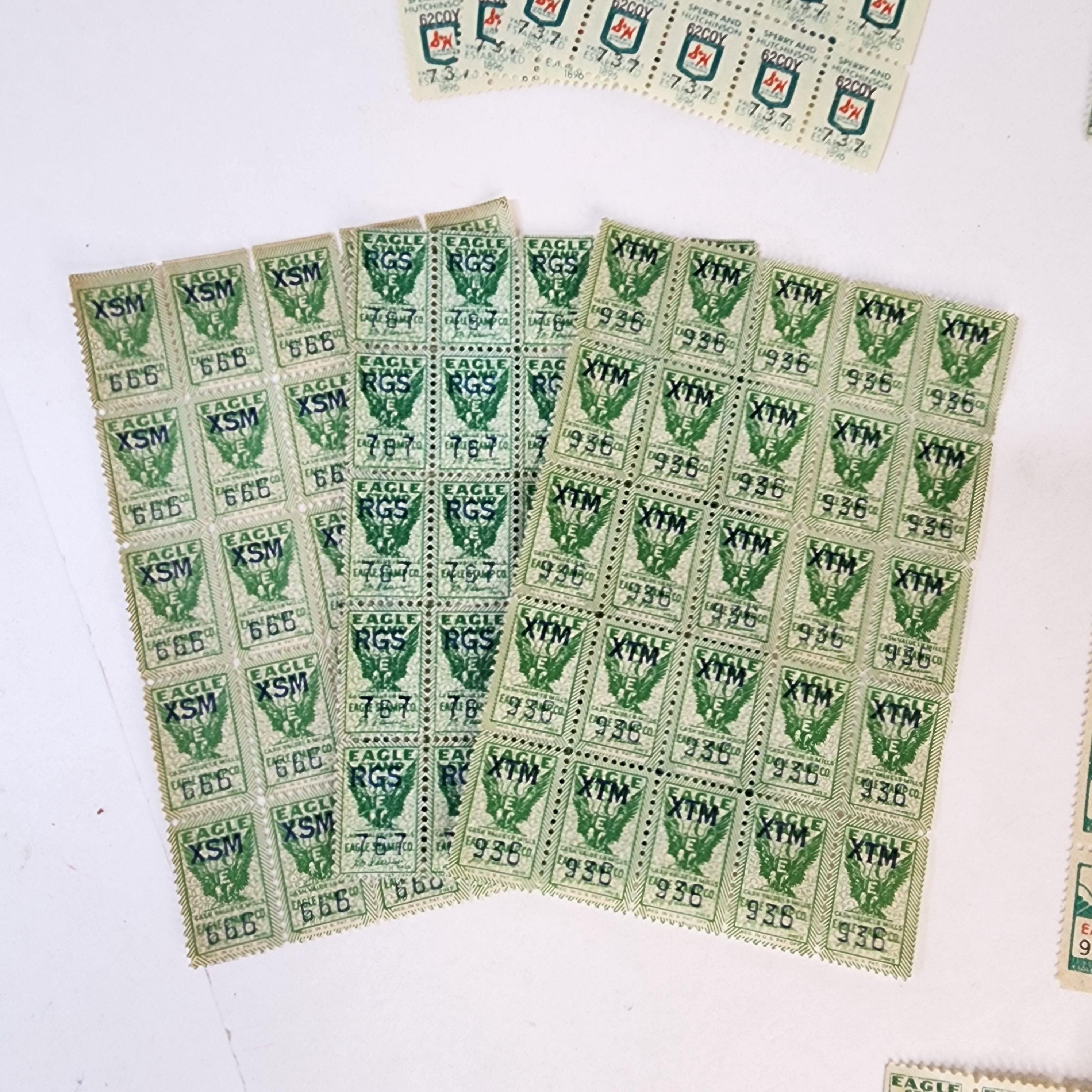 CHOICE 75 Green Savings Stamps Different Styles Eagle S&H Green