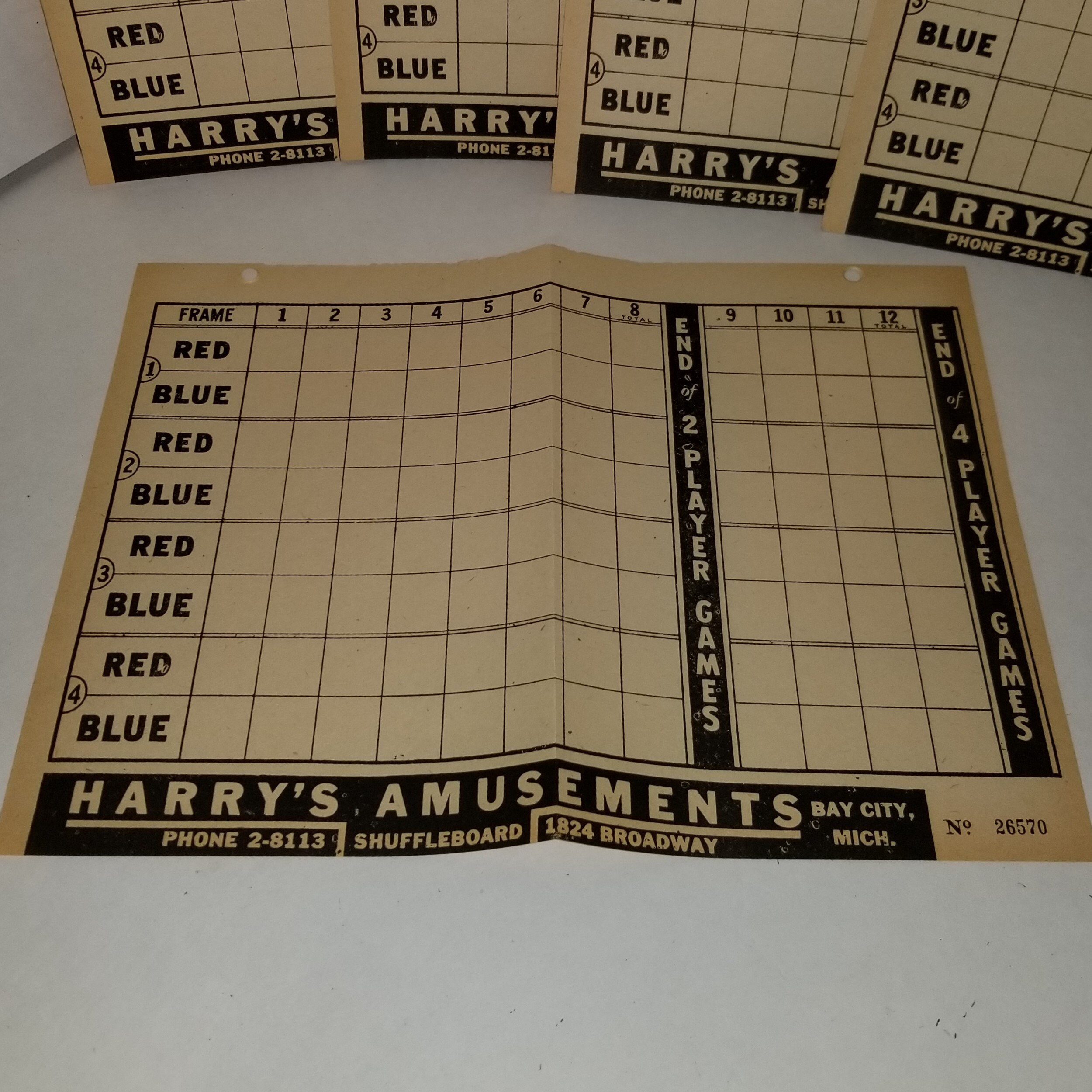 10 sheets shuffleboard scoring pages forms sepia tone Etsy
