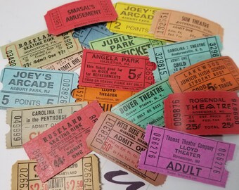 arcade tickets etsy