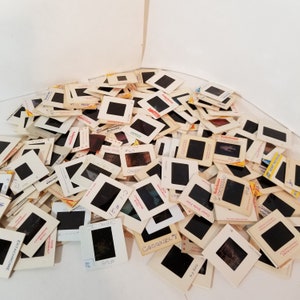 grab bag 20 Vintage family film slides travel people buildings scenic 1960s to 80&#39;s vintage paper art supplies ephemera lot W