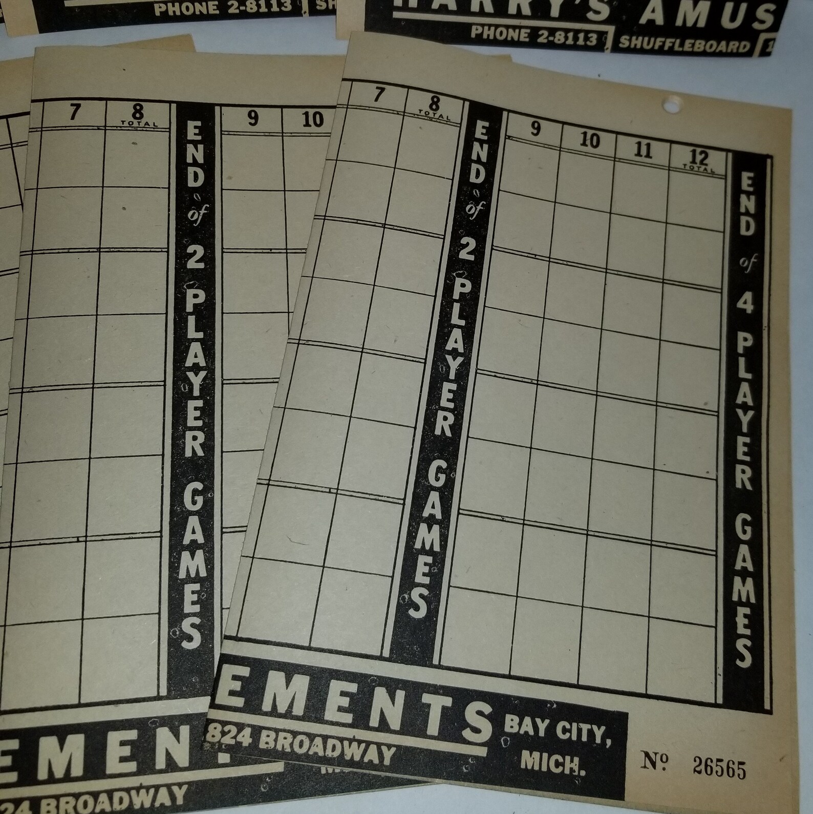 10 sheets shuffleboard scoring pages forms sepia tone | Etsy