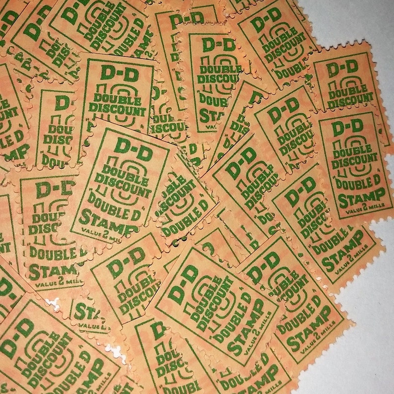 100 Single D&D Savings Trading Stamps Vintage Paper Supplies Etsy