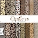 INSTANT DOWNLOAD: Leopard Print Digital Paper, Scrapbook Paper, 12x12, Commercial Use, Digital Paper, 300 DPI,  Leopard Print (DP04) 