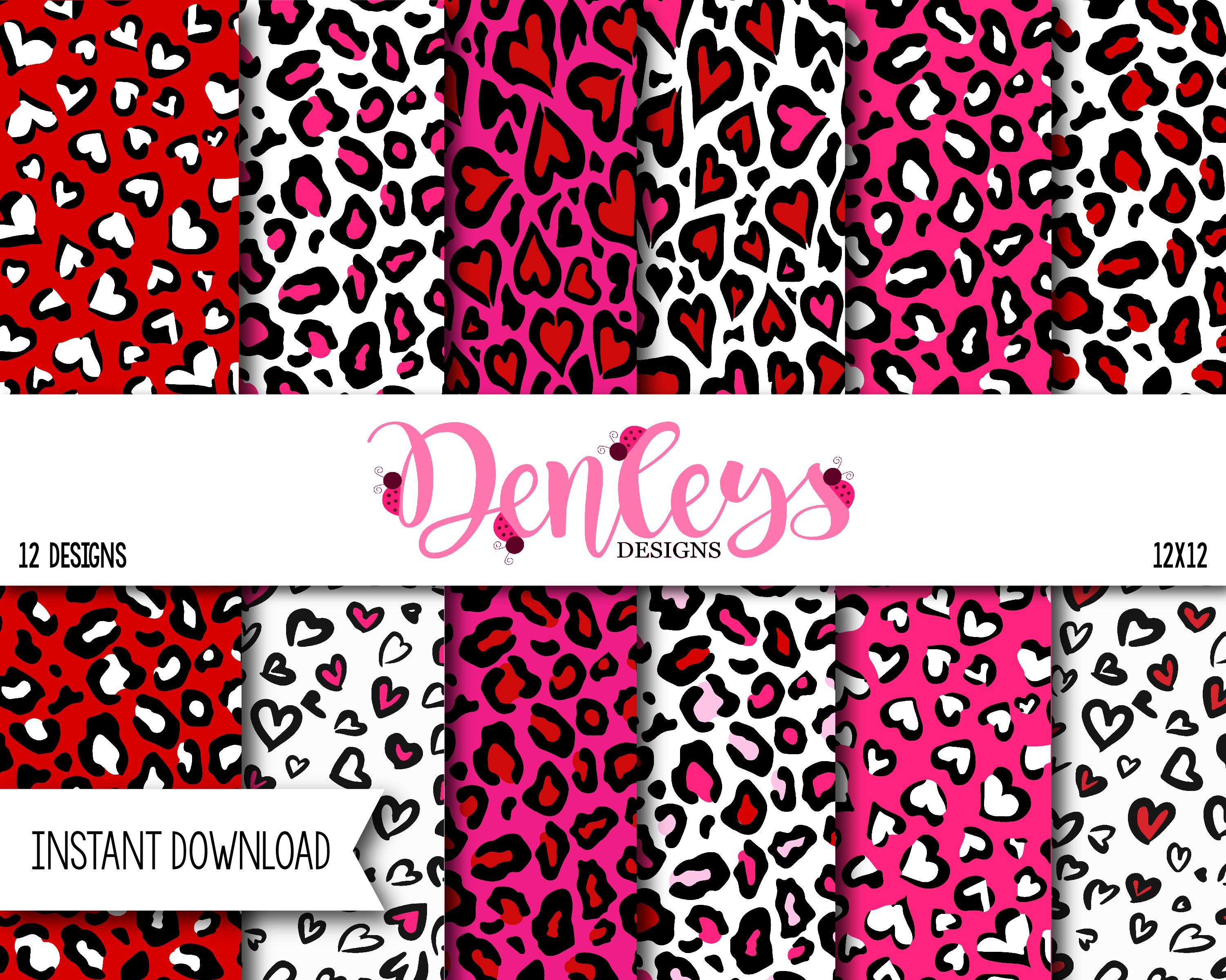 Pink Leopard Wallpaper - Etsy Pink Leopard Wallpaper - Etsy