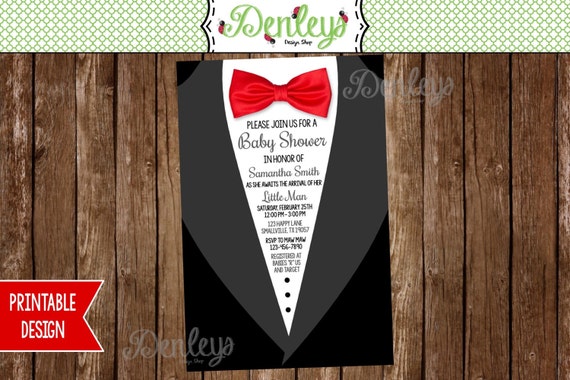 Tuxedo baby best sale shower