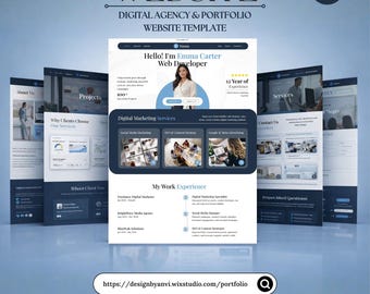 Wix Studio Portfolio Template | Web Developer, Digital Agency