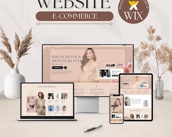 Fashion Boutique Wix Website Template | Modern eCommerce Design