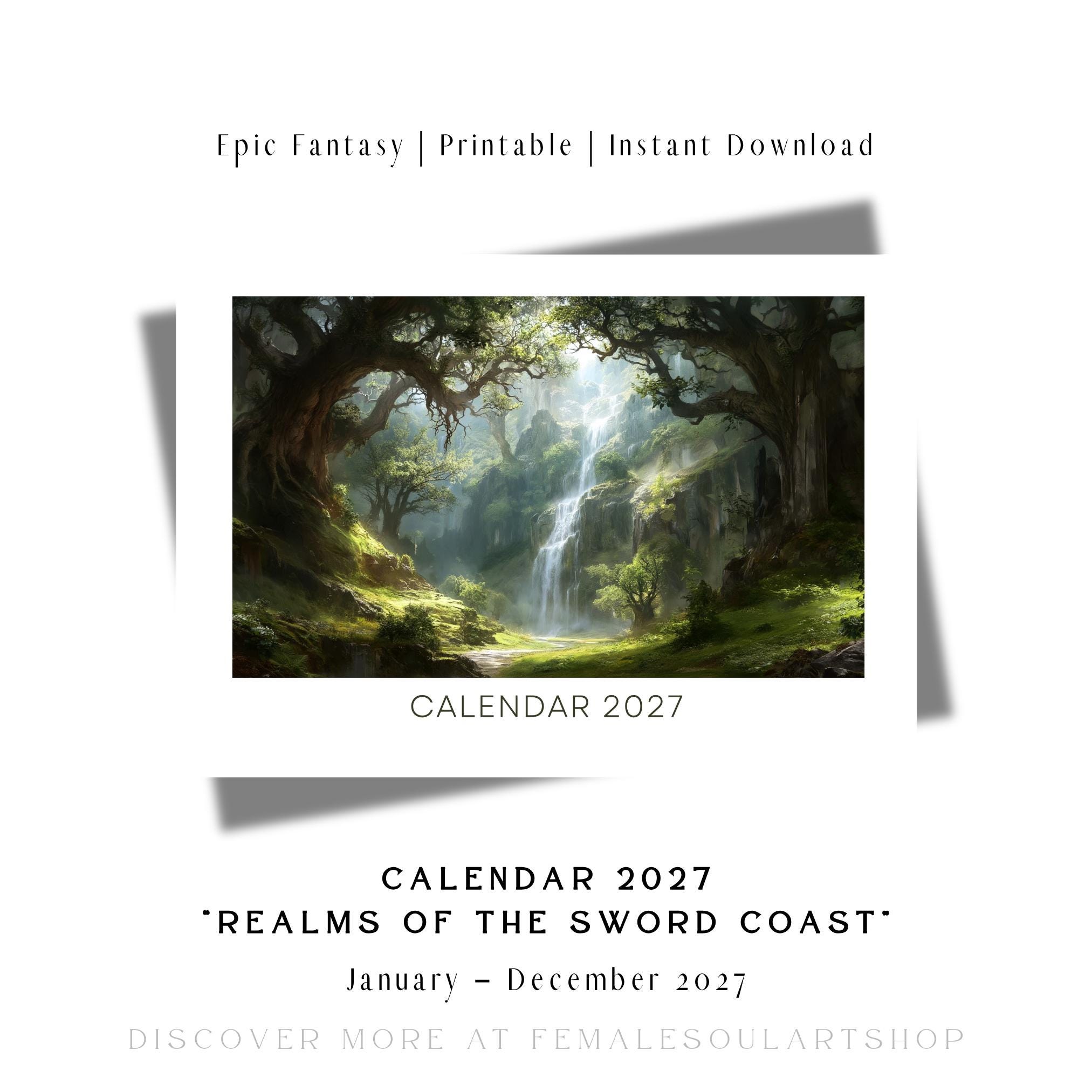 Faerun Calendar - Etsy
