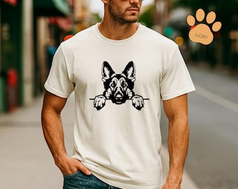 Camiseta unisex de pastor alemán Comfort Colors para amantes de los perros
