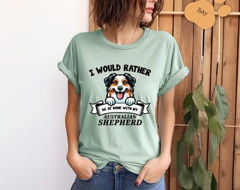 Australian Shepherd Shirt, Comfort Colors Tee, Dog Mom Dad Gift