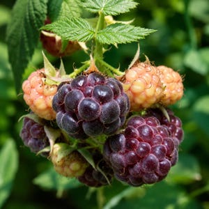 Glencoe Raspberry Plant, Thornless Purple Raspberry, Live Raspberry Starter Plug, Sweet Berry Plant, Compact Fruit Bush, Bare Root Plant