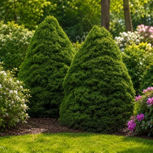Dwarf Alberta Spruce Evergreen Tree – Picea Glauca Conica – 4" Pot – Cold Hardy Conifer