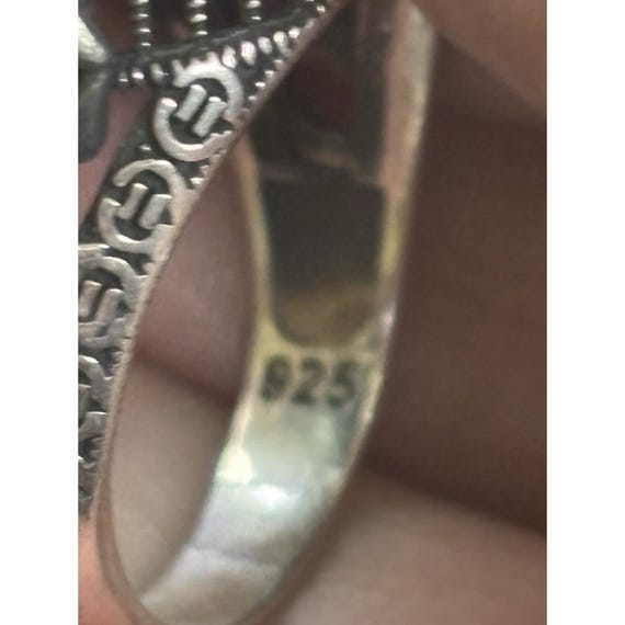 Scorpion Design 925 Sterling Silver Blue Stone Turkish Mens Ring Size 12 View 4