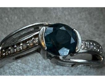 LONDON BLUE TOPAZ Sterling Silver Ring Size 7
