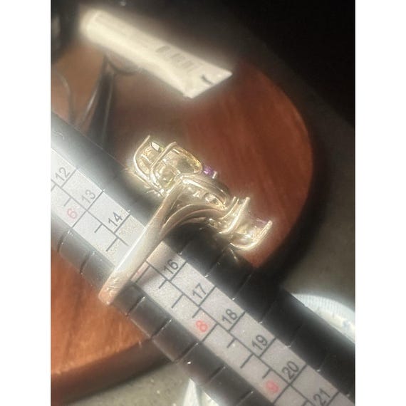 Beautiful/Colorful Multi Stone Ring. Size 7 Stamp… - image 5