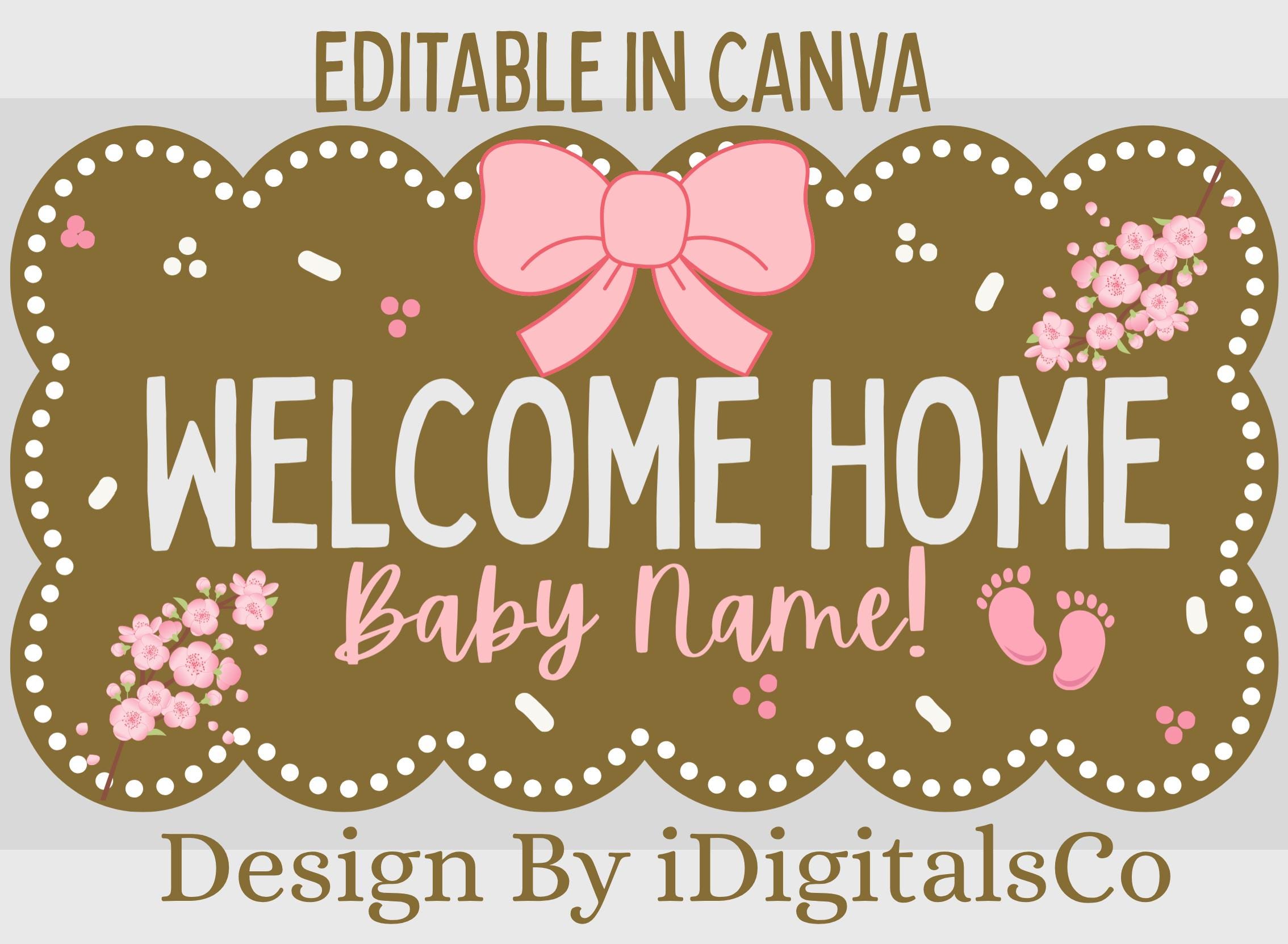 Amscan Welcome Baby Girl Buchstaben-Banner – Bunte Girlande Zur Geburt – Fröhliche Partydeko Für Baby-Shower Und Willkommensfeier