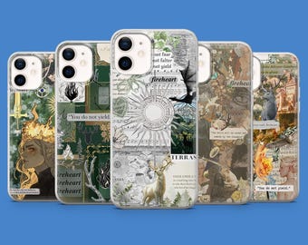 Throne of Glass Phone Case Bookish Fireheart Cover for iPhone 17 Pro, 16, 15, 14, 13, 12, Samsung S26, S25, S24, S23, A56, Pixel 10A, 10, 9A