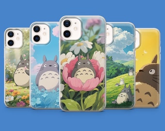 Funda de teléfono de Totoro (Anime Studio Ghibli) para iPhone 17 Pro, 16, 15, 14, 13, 12, Samsung S26, S25, S24, S23, A56, Pixel 10A, 9A